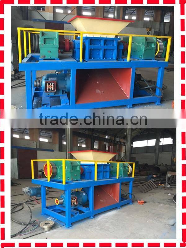 Indonesia single shaft 15kw waste paper shredder small model can bottles shredde
