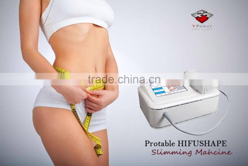 2017 protable ultrasound 8.0/13 mm transducer slimming beauty machine