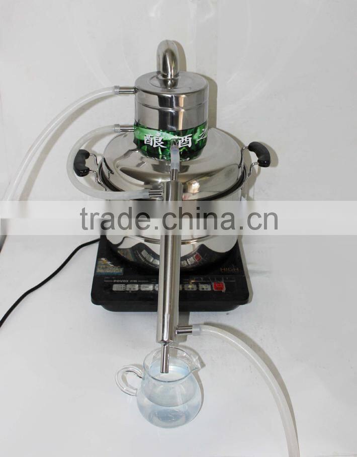 High Quality! Household Stainless Steel 8L Home Alcohol Distiller With Thermometer Spirits(Alcohol) Distillation Boiler