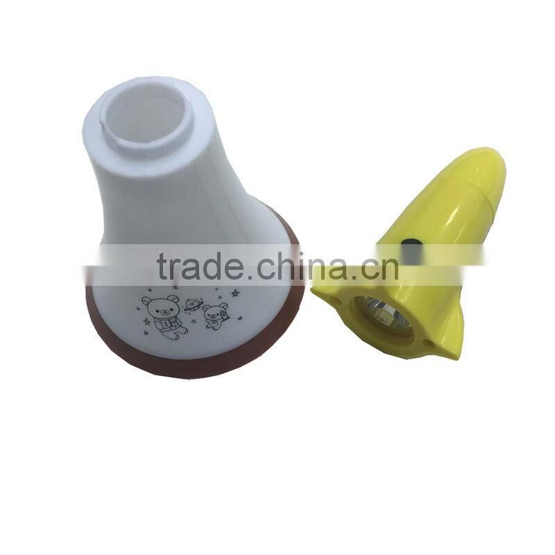 3 in 1 Multifunction Rocket Shape LED Table Desk Torch Light