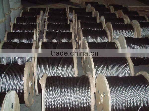 8X19S ungalvanized steel wire rope China manufacturer