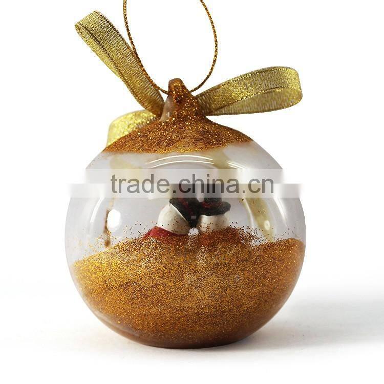 Clear glass material christmas decoration ball