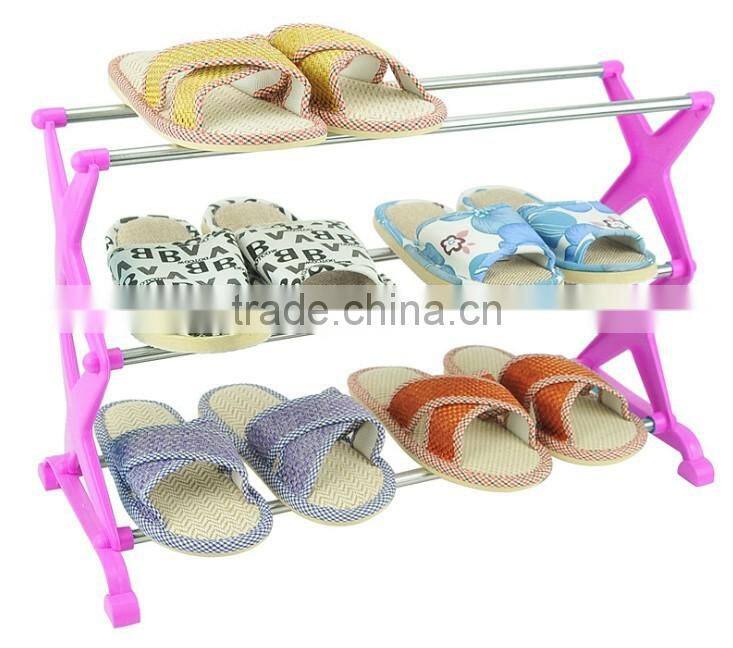 Multi-function Three Tier Stainless Steel Shoe Storage Rack