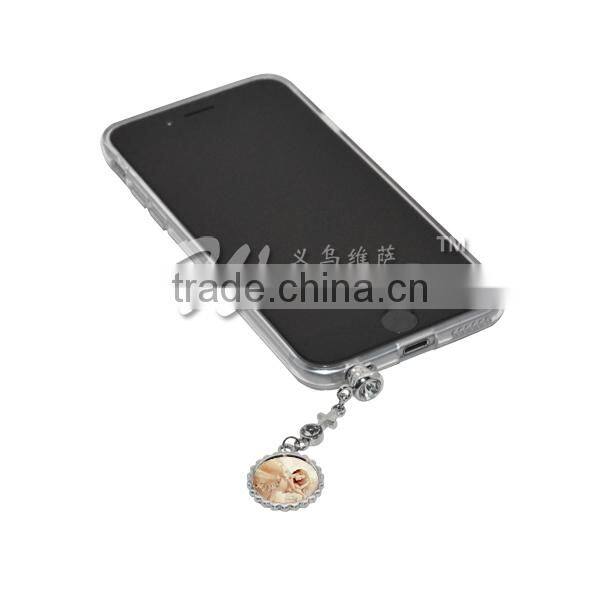 2015 New Sublimation Earphone Stopper Mobile Phone Accessory