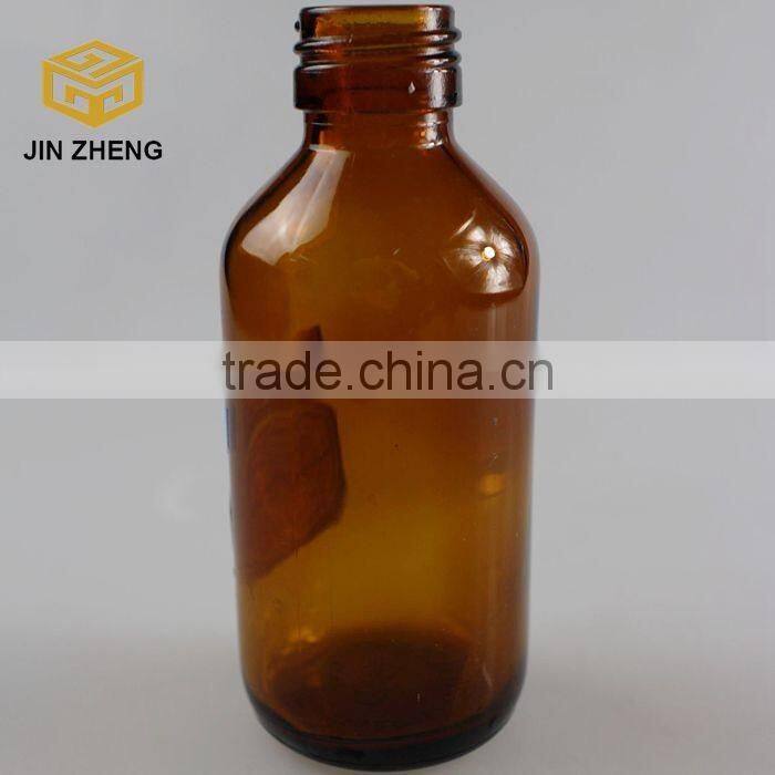 Wholesale 125ml amber glass pharmaceutical bottle with screw lid