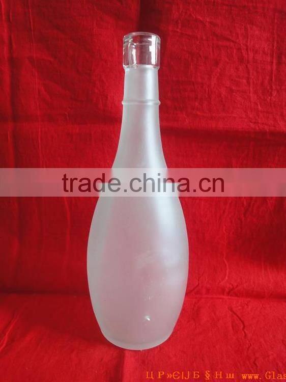 12oz Frosted Glass Wine Liquor Bottle Factory