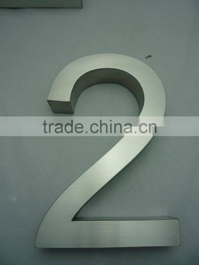 Outdoor 3D Stainless Steel House Number