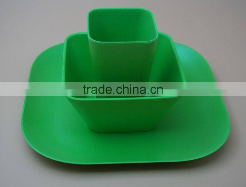 LFGB Certification Bamboo fiber plant fiber Dinnerware Sets