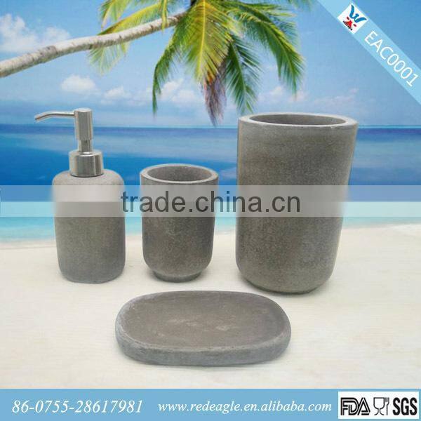3pcs set glass bathroom accessories sets