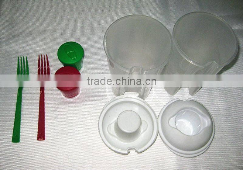 Wholesale Plastic Portable Salad Shaker Cups with Forks