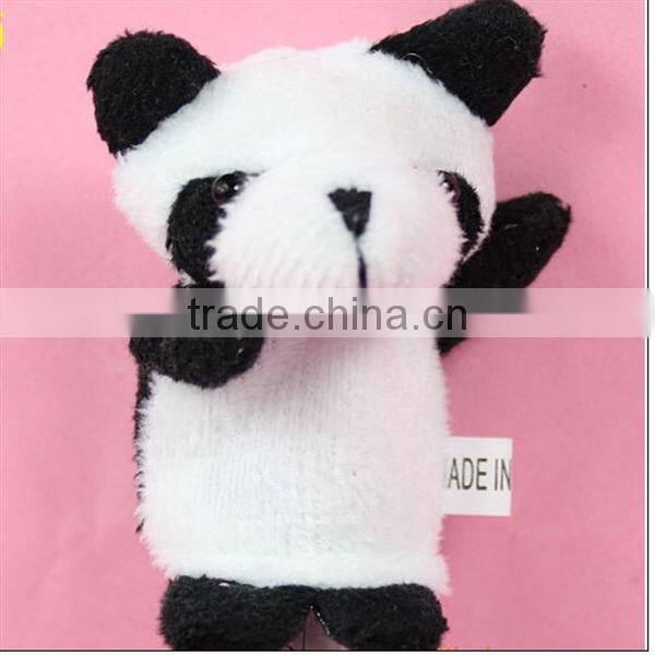 Animal plush finger puppet