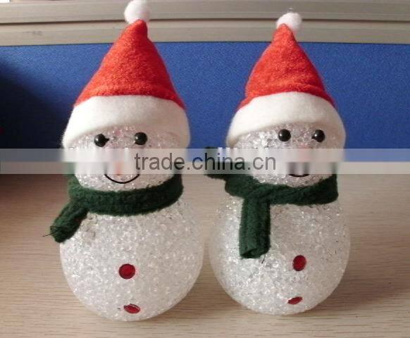 High quality LED lighted Christmas decoration gift snowman toy