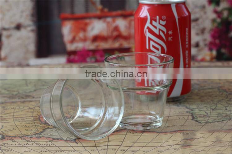 clear small decorative pillar glass candle holder jar