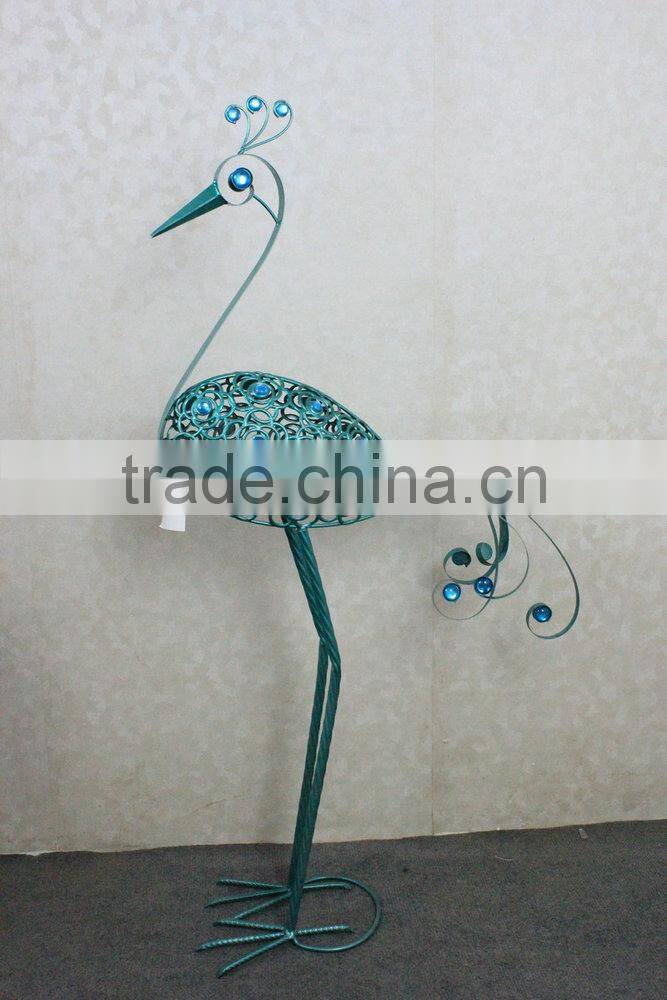 Metal peacock garden decoration