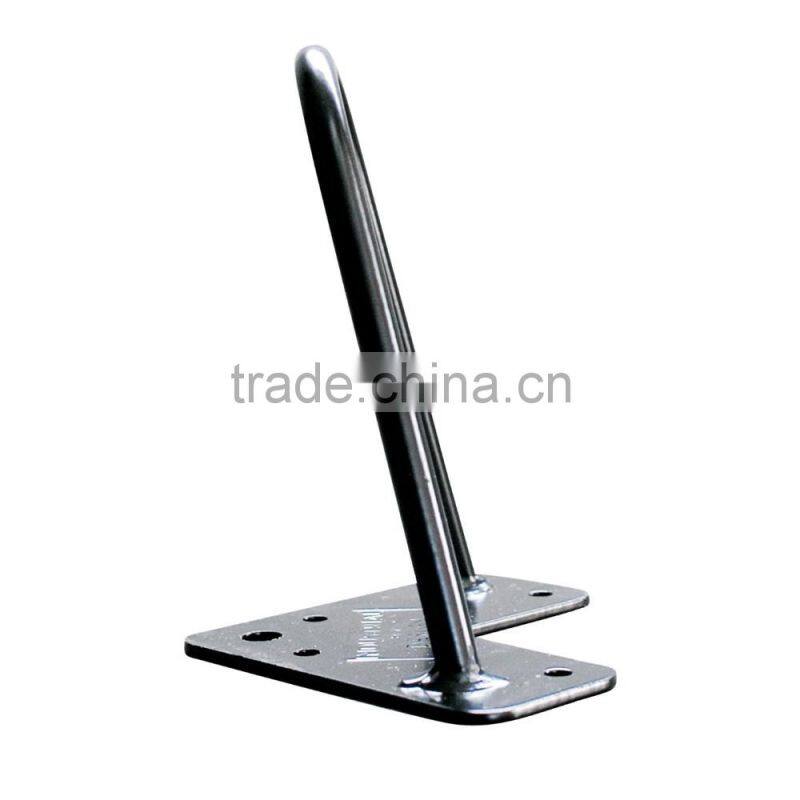 Home Furniture Hardware black powder coated Cabinet metal hairpin leg