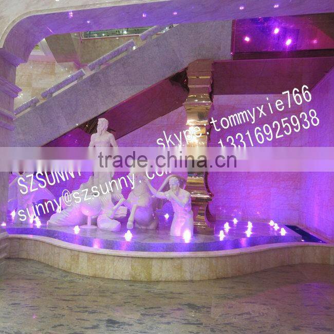 Fiberglass rider with horse character