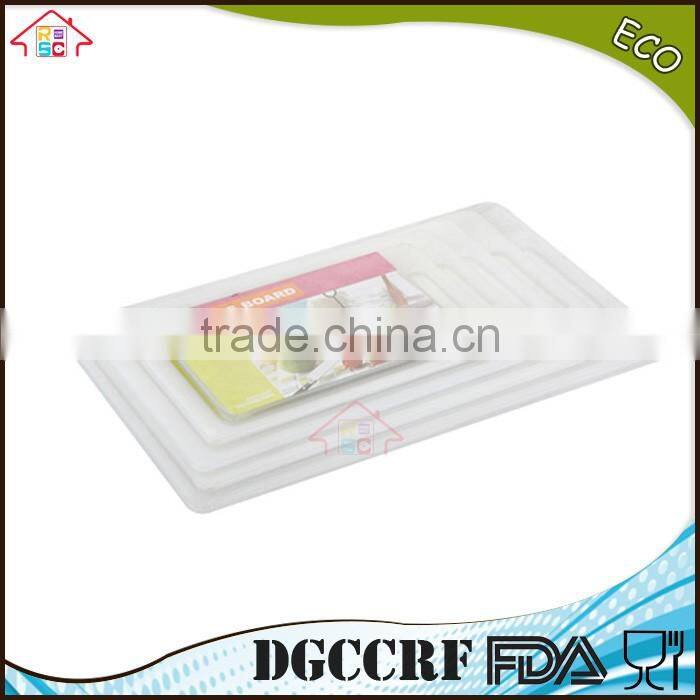 NBRSC Plastic polypropylene vegetable cutting board sala chopper chopping block