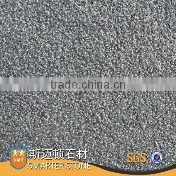 Absolute black flamed finishing black basalt tiles cheap price