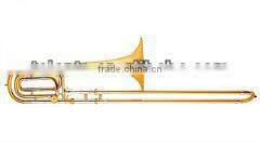 Gold lacquer Bb key tenor trombone entry model