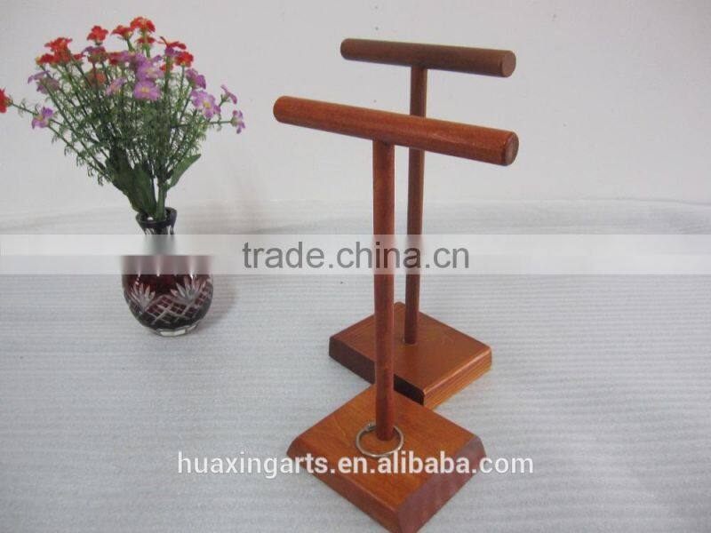 Wooden exquisite handcraft hanging glass shelves wooden shelves