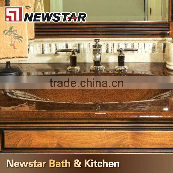 China one piece bathroom sink and countertop