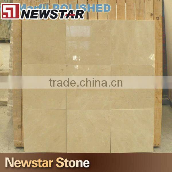 Newstar Cream Marfil Floor Customized Marble Tile Manufacturer