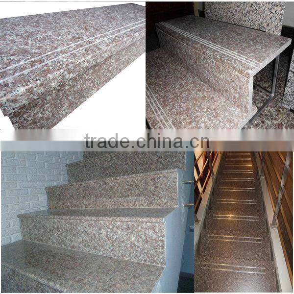 Superior Design Lowest Price Chinese Peach Red g687 granite Stairs Step