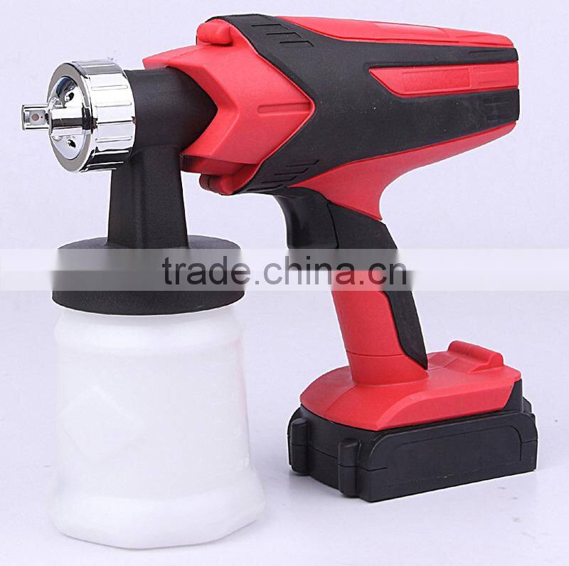Wireless 18V Lithium Battery Powered Handheld Small Portable Mini HVLP Painting Sprayer Machine Electric Rechargeable Spray Gun