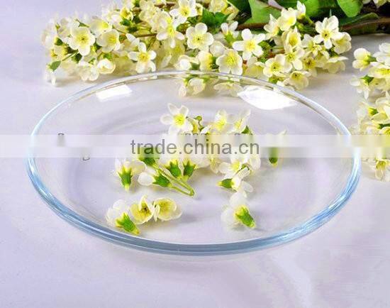 Clear glass fruit plate