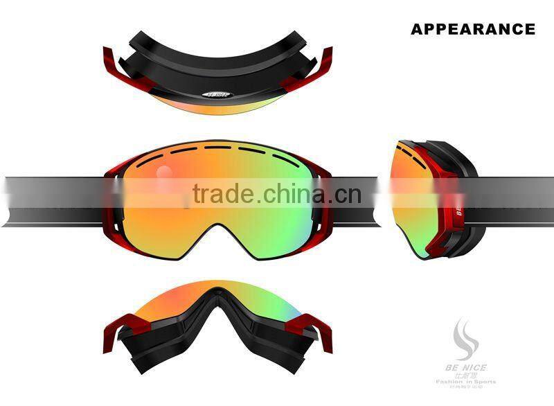 TPU frame stylish snow glass balls,ski snowboard goggles,polarized sports eyewear