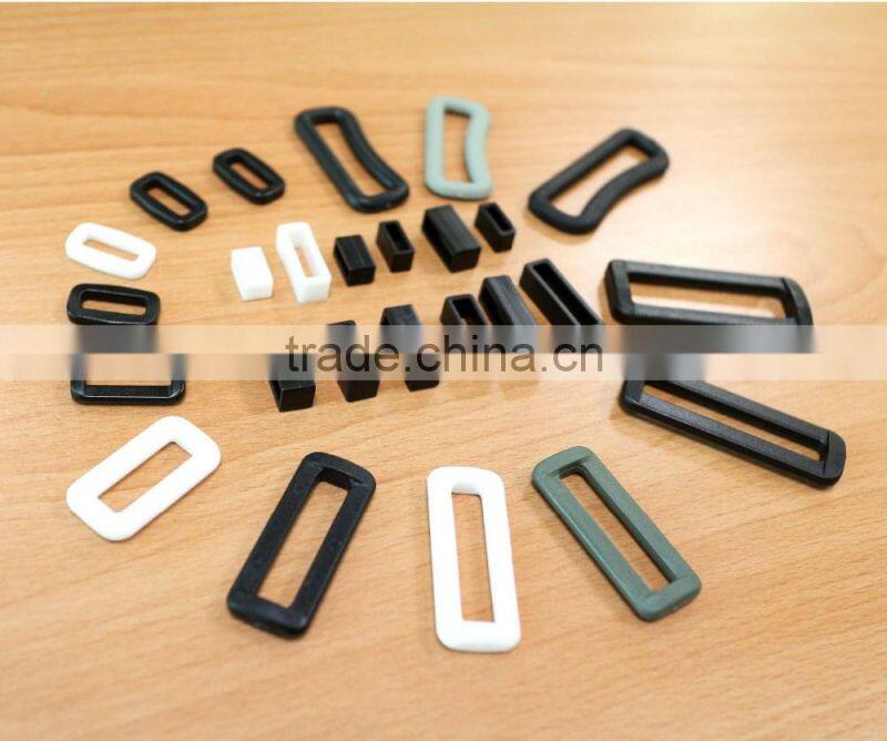 Black White Color Plastic POM Side Release Buckle for bag webbing