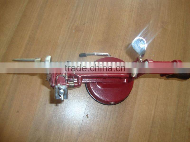 Table hand operated apple peeler