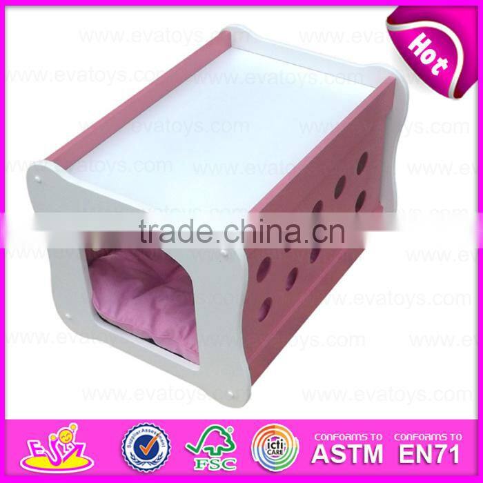 Hot new product for 2015 Cute pet bed for dogs,luxury pet dog bed wholesale,High end handmade wooden dog bed W06F002C