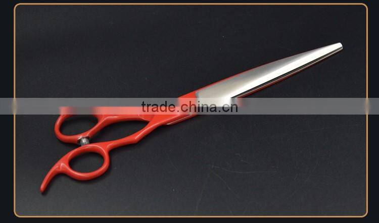 QJ-JP44 red pet grooming scissors, high quality dog cleaning grooming scissors