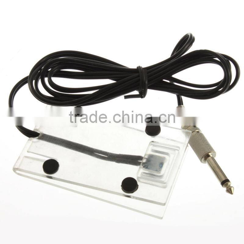 Acrylic Tattoo Machine Footswitch Power Supply Foot Pedal Controller Transparent