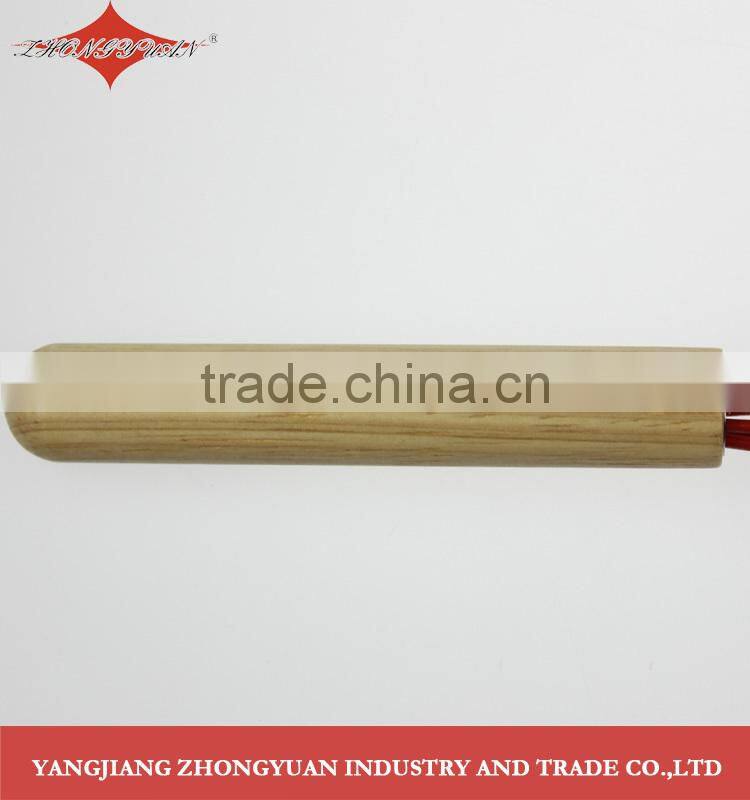 Best quality 12" Silicone coated wires egg whisk with wooden handle