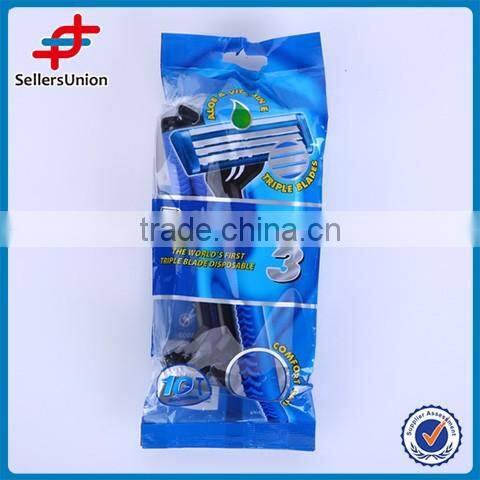 10PCS STAINLESS STEEL TRIPLE BLADE RAZOR
