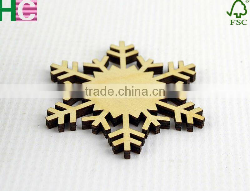 wood snow slices for Christmas tree decoration