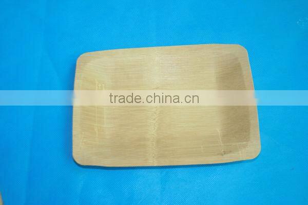 Square disposable bamboo dishes wholesale