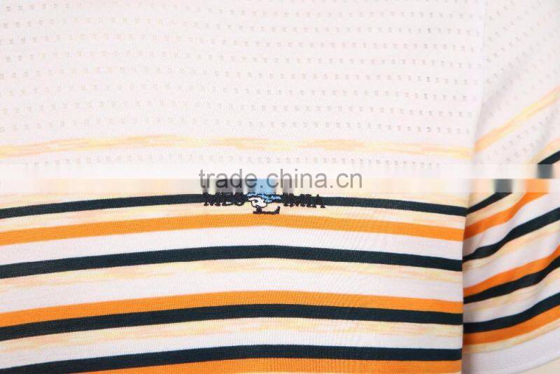 mens private label white stripe cotton solid t shirt