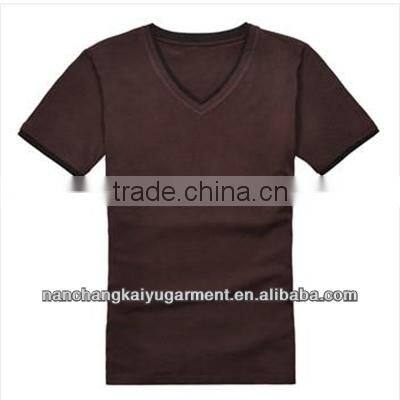 Men's Slim Tight Fitting Short Sleeve V-Neck T-Shirt In Nanchang