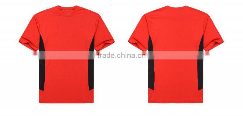 2017 hot sale 100%polyester short sleeve mens t shirt o-neck cusual t shirt