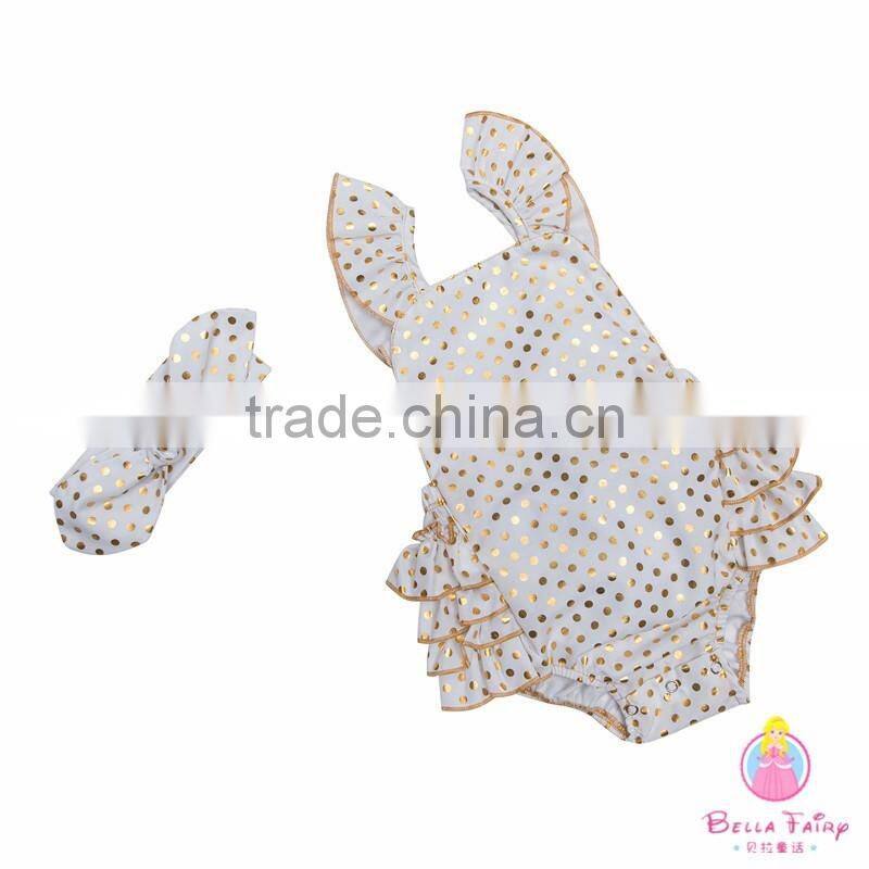 2017 Boutique Baby Clothing Baby Cotton Romper Summer Jumpsuits For Girls