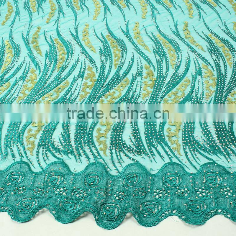 Bestwaytex 2016 New Design Peach French Net Lace Fabric FL1159-5