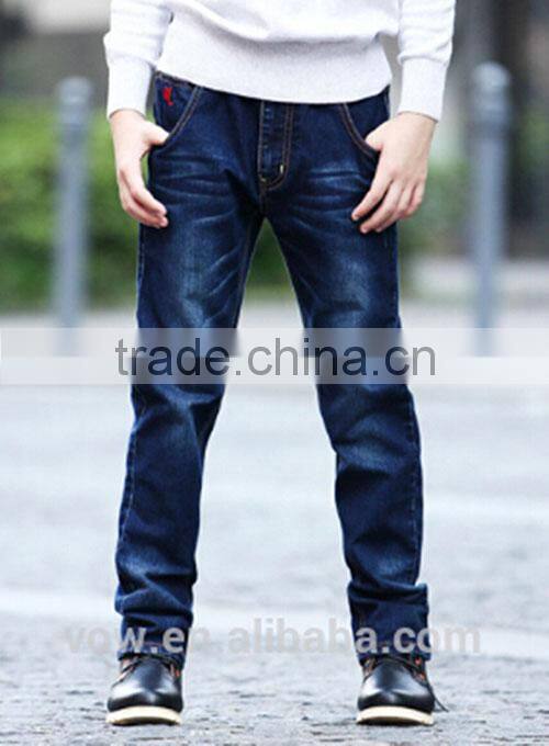 Latest designer kids demin jeans pants wholesale China children boys fashion jeans