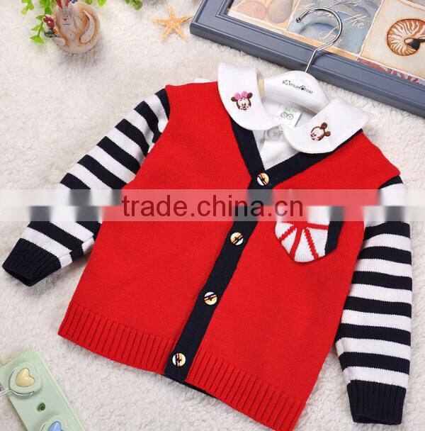 Striped Peruvian Alpaca Children Sweater