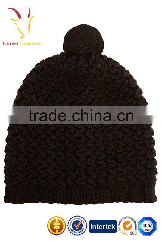 Intarsia Design New Arrival Winter Cashmere Wool Hat for Boys and Girls