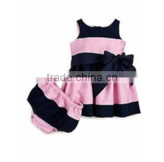 Hot Sale!Fashion Summer Baby polka dots Swing Top Bloomers Outfit Baby Girl Clothing Set Wholesale Baby tank top and bloomers