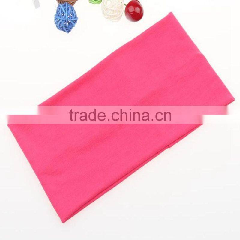 Candy Color Women Yoga Wide Elastic Towel Headband In Stock