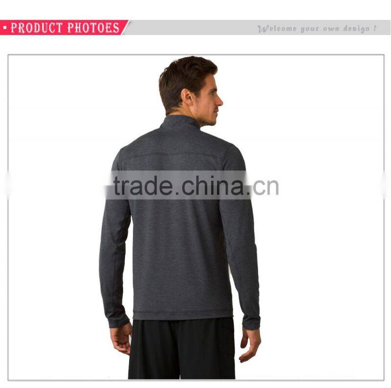 Wholesale Half Zip Running Hoodies Bomber Jackets 100%Cotton Plain T-shirt Sports Hoodies